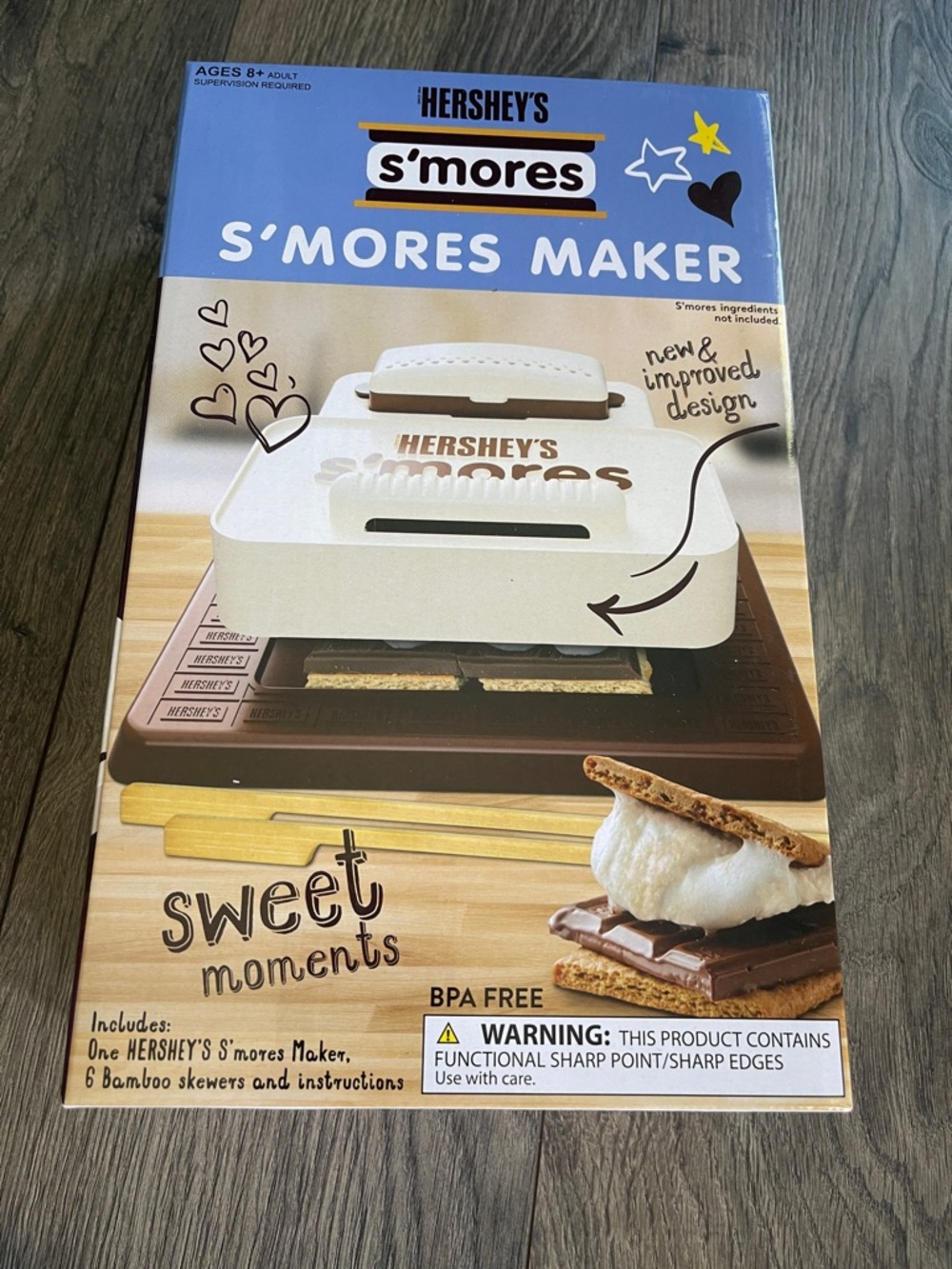 HERSHEY'S S'mores Maker - White S'mores Sandwich Toaster